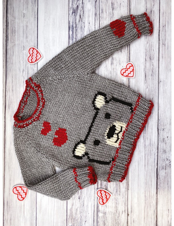 LION BRAND BEARY IN LOVE SWEATER User Manual