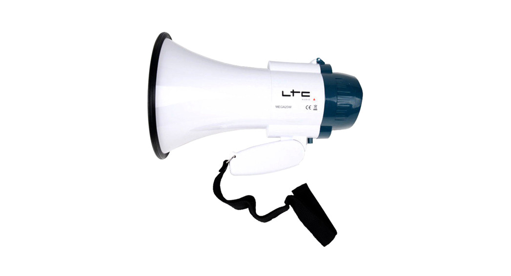 LTC AUDIO MEGA20W Rechargeable 20W Megaphone with Record Function User Manual