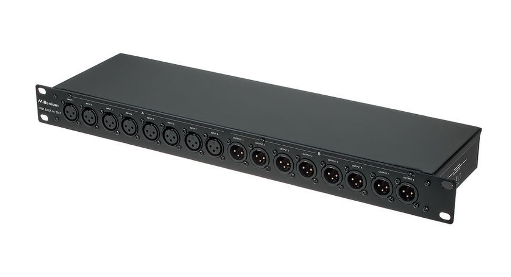 Millenium PB16 XLR 16 channel patch bay In/Out User Manual