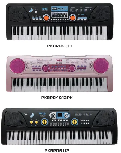 PYLE PKBRD4113 Portable Electronic Piano Keyboard User Manual