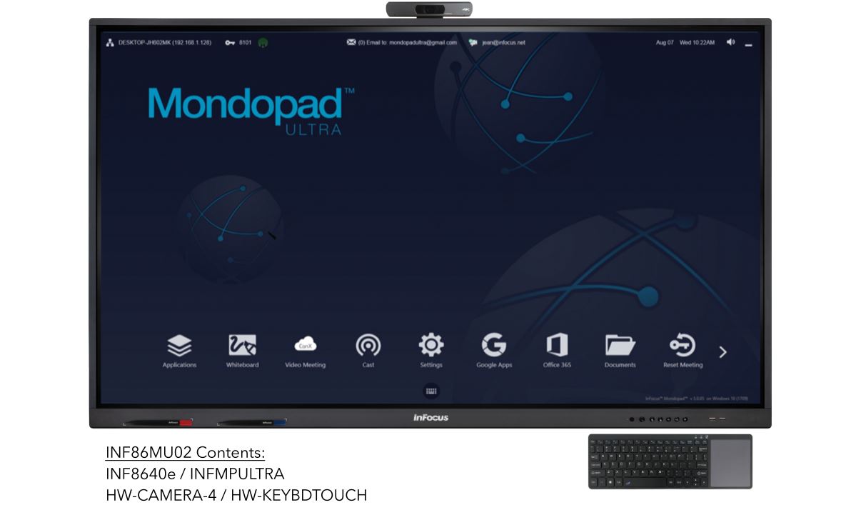 Mondopad Ultra INF6540e Specifications Manual