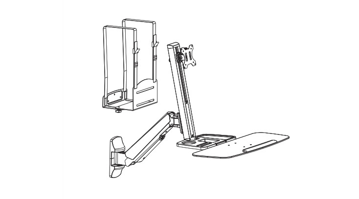 mount-it Sit-Stand Workstation Wall Mount Instruction Manual