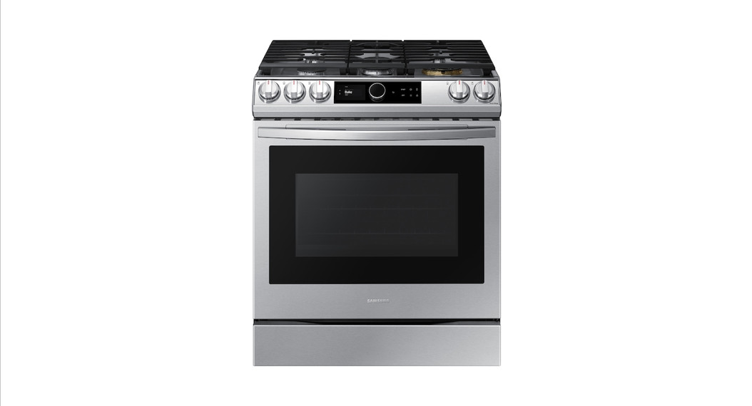NX60T8711SS Samsung Front Control Slide-in Gas Range with Smart Dial & Air Fry User Guide