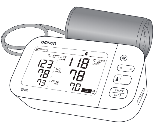Omron 7 Series Blood Pressure Monitor BP7350CAN User Manual