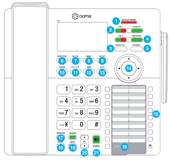 Ooma DP1 Desk Phone User Manual