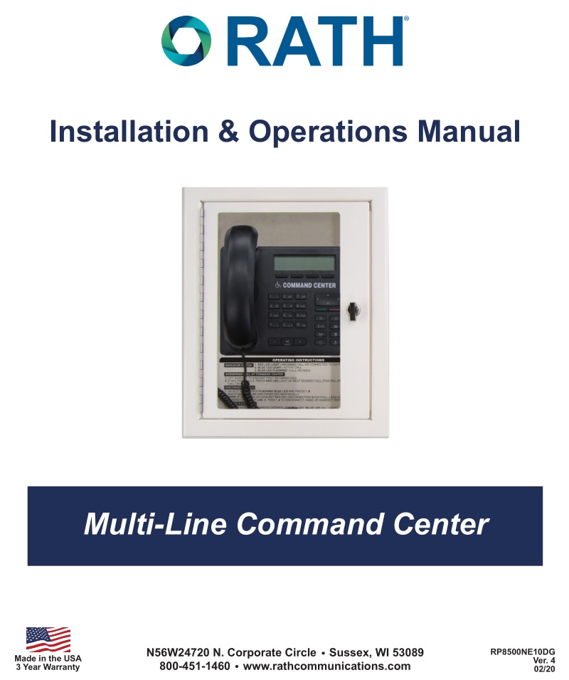 ORATH Multi-Line Command Center Installation Guide