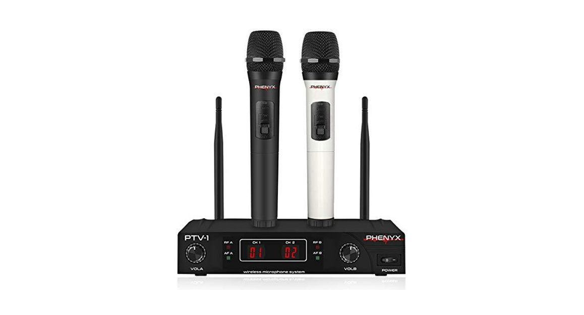 PHENYX PRO PTV-1 VHF Dual Wireless Microphone System Owner’s Manual