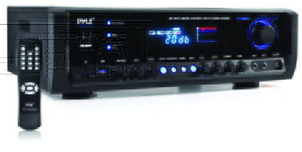 PYLE Digital Home Theater Wireless BT Stereo Receiver User Manual