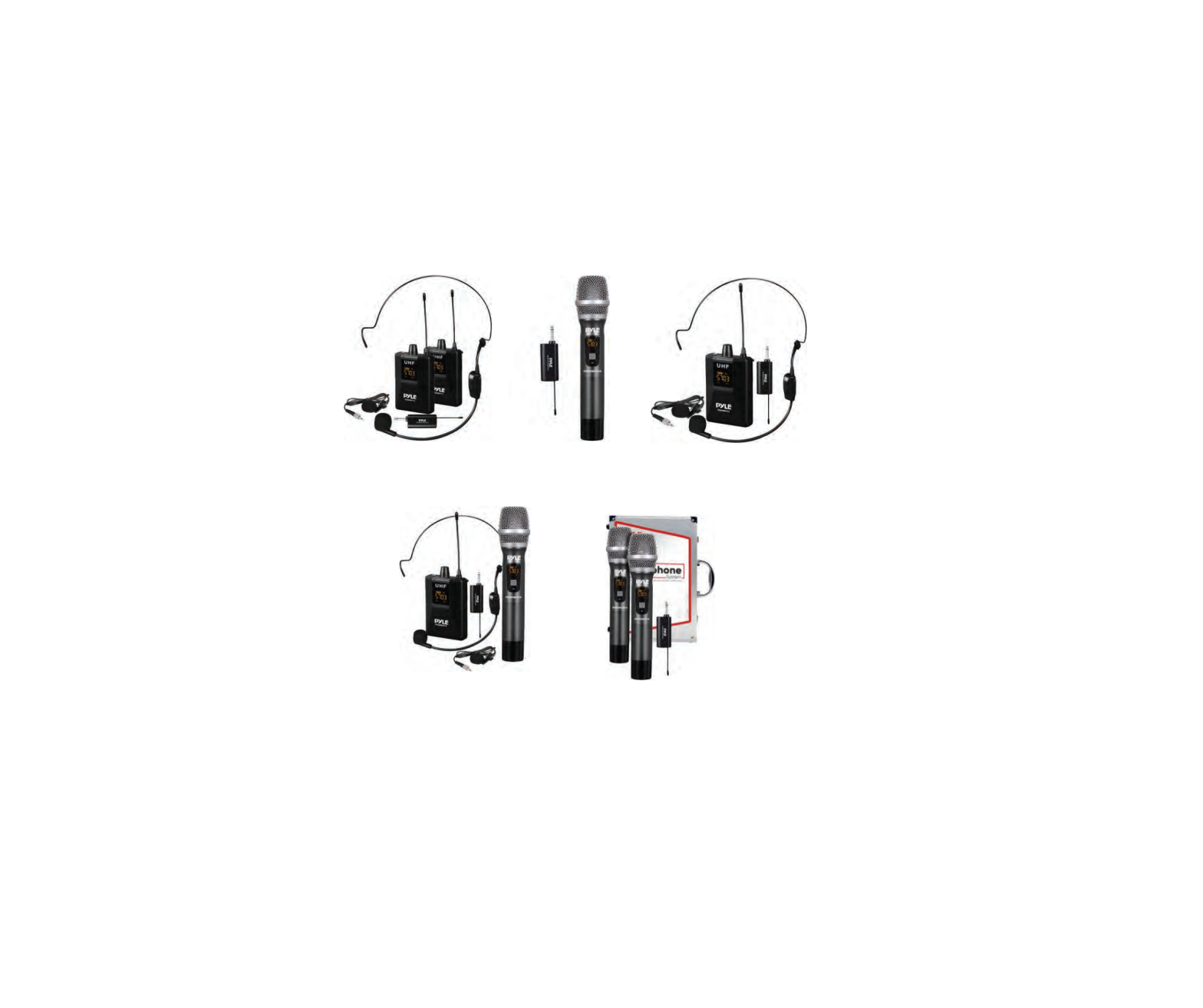 PYLE PDWMU114 UHF Wireless Microphone System User Manual