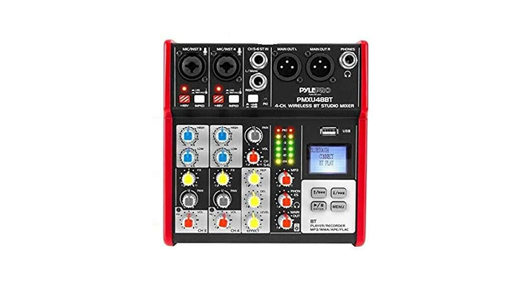 PYLE PMXU68BT Wireless BT Studio Mixer User Manual