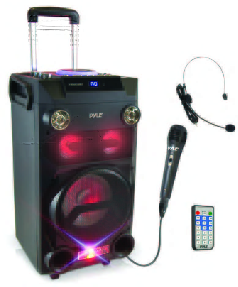 PYLE Portable Wireless BT Karaoke Speaker System User Manual