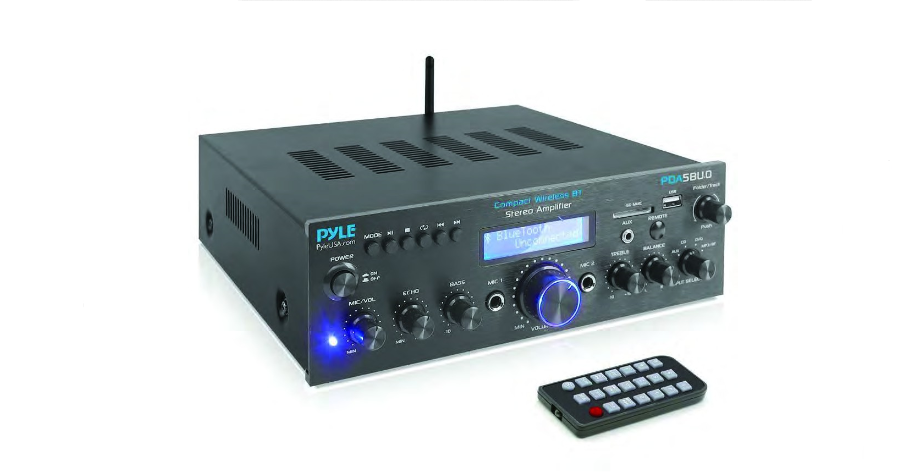 Pyle Wireless BT Stereo Amplifier User Manual