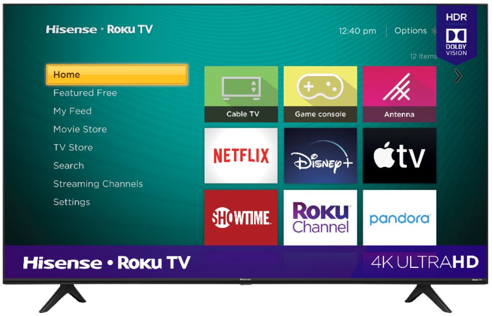 R6 Series Hisense Roku TV 50R6090G Specifications Manual