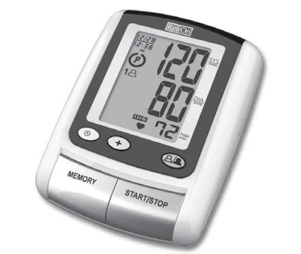ReliOn BP300 Upper Arm Blood Pressure Monitor Manual WMT-BPA845