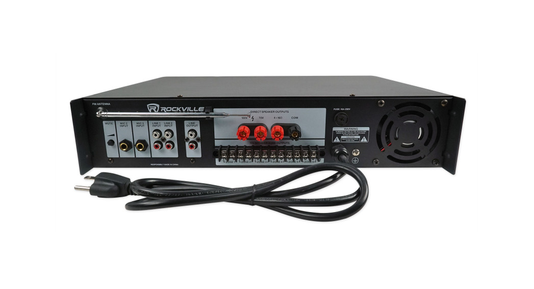 ROCKVILLE RCS350-6 19″ Rack Mountable 350W Commercial Amplifier Owner’s Manual
