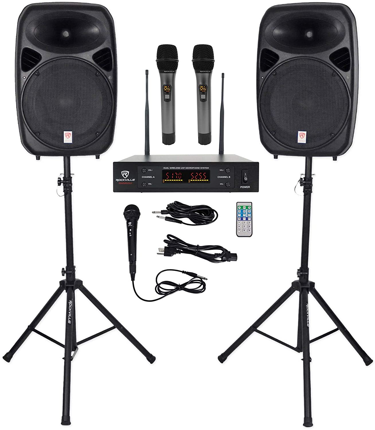 RockVille RPG152K V2 15″ Active DJ/PA Speakers User Manual