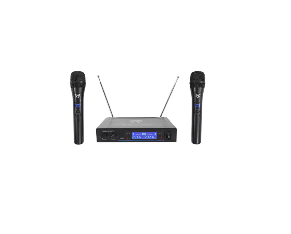 ROCKVILLE RWM1203VH VHF Dual Channel Handheld Wireless Microphone System Owner’s Manual