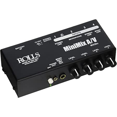 ROLLS MX310 3-Channel mono Mic Mixer User Guide