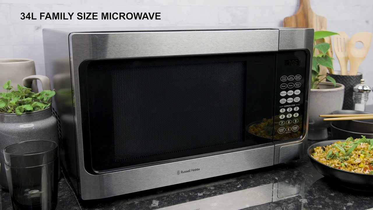 Russell Hobbs 34L Family Size Microwave With Grill RHMOG34 Instruction Manual