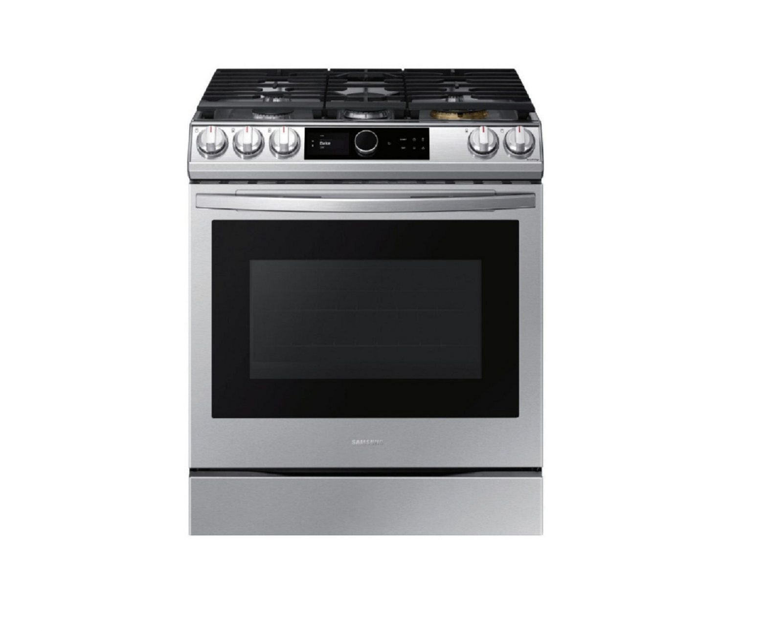 SAMSUNG NX60T8711SS Front Control Slide-in Gas Range with Smart Dial & Air Fry Installation Guide