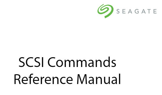 SCSI Commands Reference Manual
