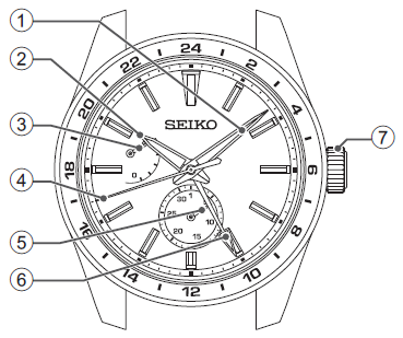 SEIKO 6R64 Watch Instruction Manual