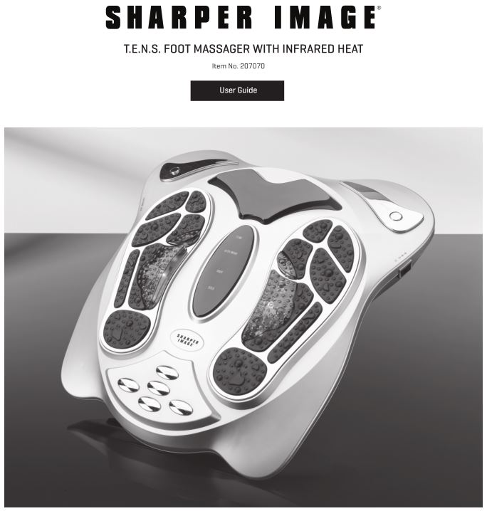 SHAREP IMAGE T.E.N.S Foot Massager Infrared Heat User Guide