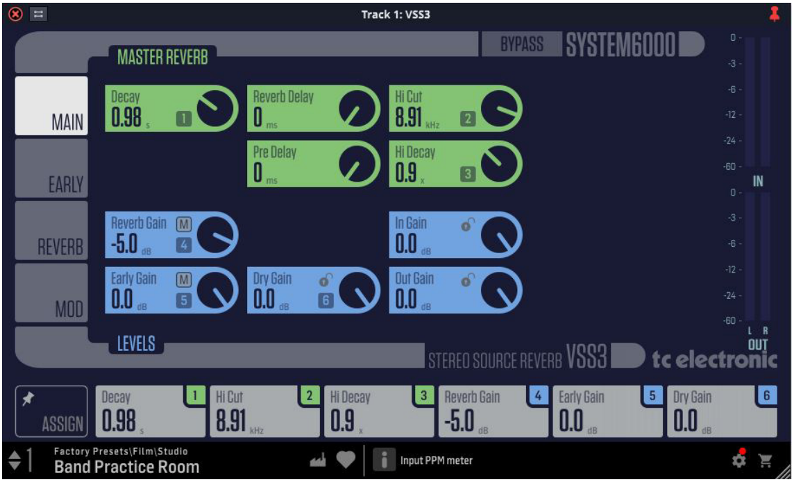 tc electronic VSS3 Native Stereo Source Reverb User Manual