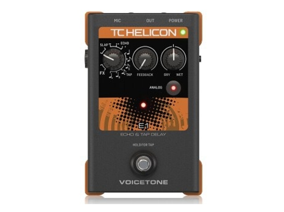 TC HELICON Single-Button Stompbox Compelling Vocal Echo Effects Instructions