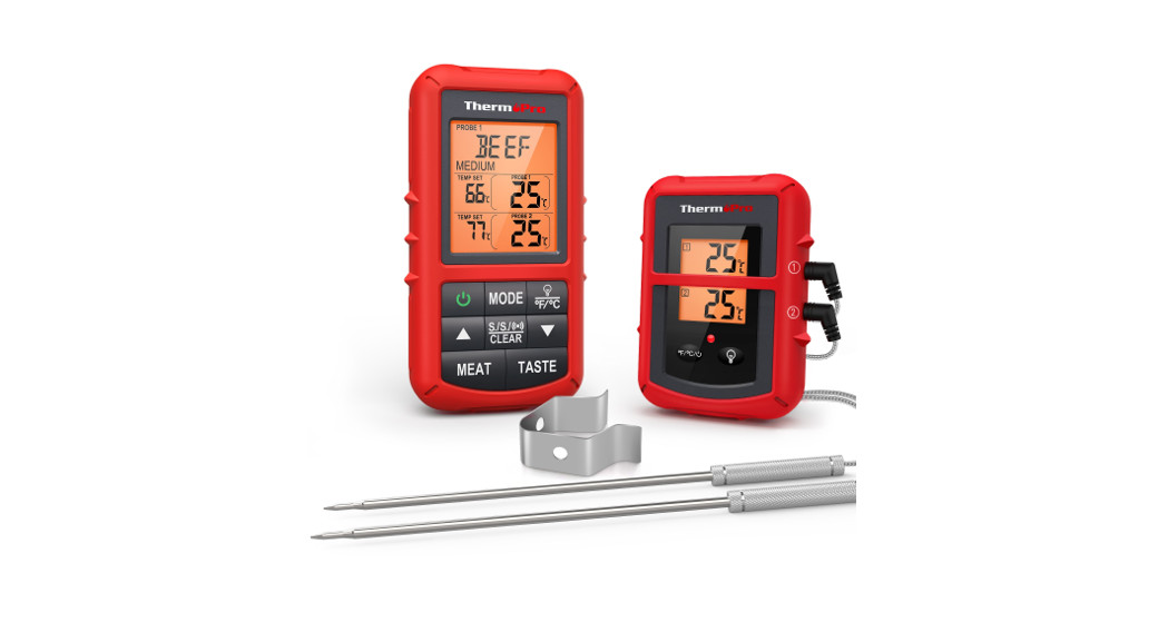 ThermoPro Remote Food Thermometer with Dual Probe TP-20 Instructions