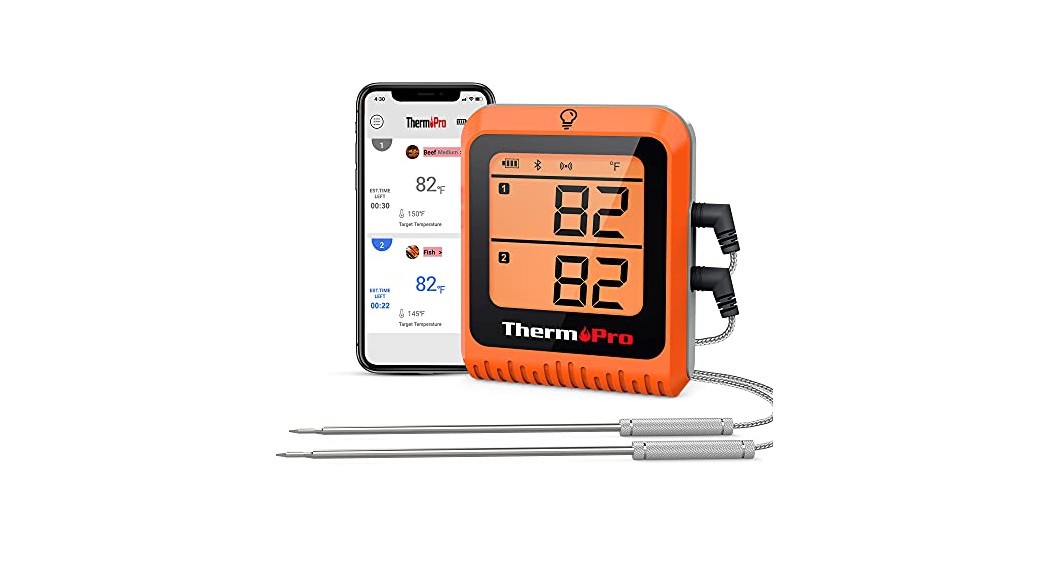 ThermoPro TP-25H2 Bluetooth Remote Dual Probe Meat Thermometer User Manual