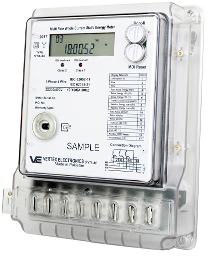 Three Phase Four Wire Energy Meter User Manual