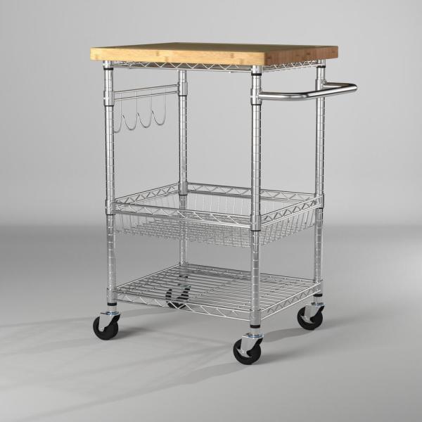 TRINITY BAMBOO TOP KITCHEN CART MODEL #CTBFZ-1401 OWNER’S MANUAL