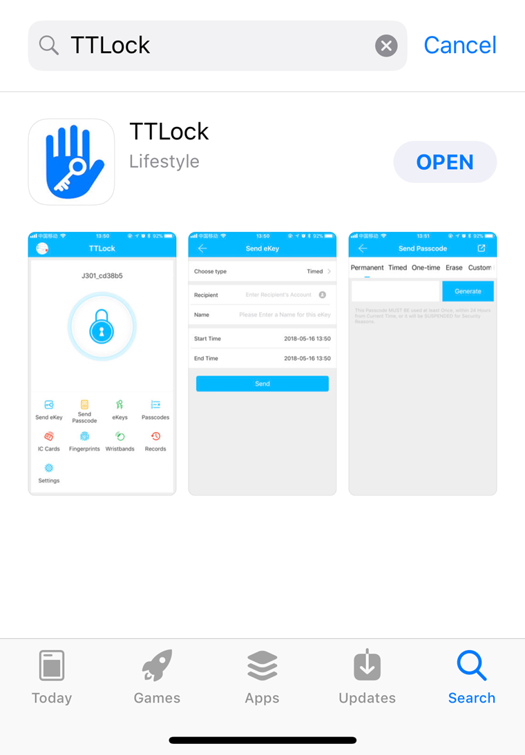 TT Lock App User Manual
