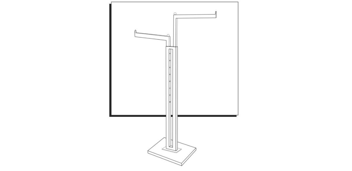 ULINE 2 Way Straight Arm Clothes Rack Instructions