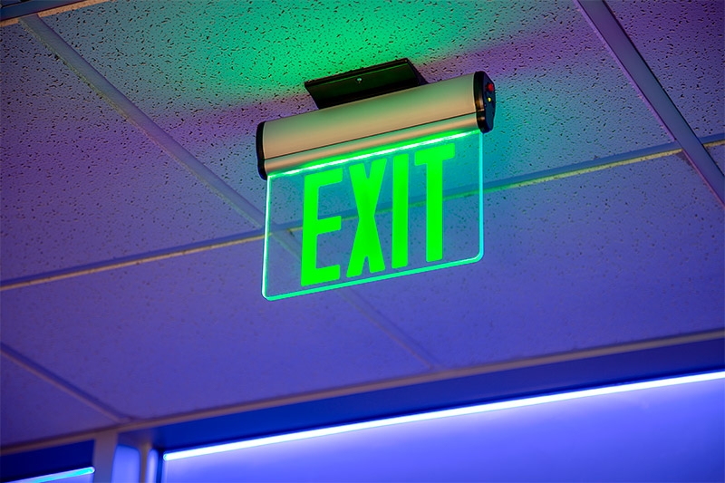 ULINE Edge-Lit Aceylic Exit Sign User Guide