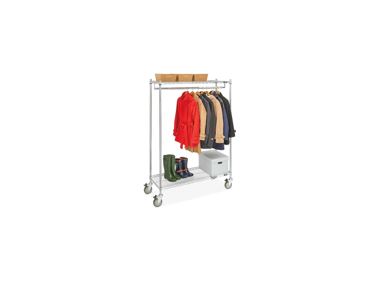 ULINE H-7896 Wire Garment Rack Installation Guide