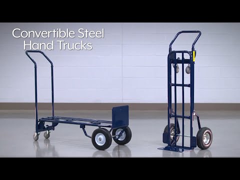 ULINE H-966 Convertible Steel Hand Truck with Solid Rubber Wheels Installation Guide