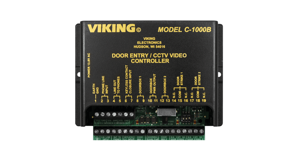 VIKING Door Entry and CCTV Camera Controlled C-1000B User Manual
