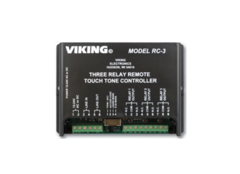 VIKING RC-3 3 Relay Remote Touch Tone Controller Instruction Manual