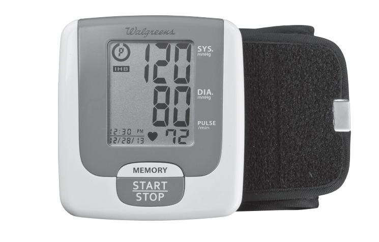Well at Walgreens Automatic Wrist Blood Pressure Monitor Instructions WGNBPW-710
