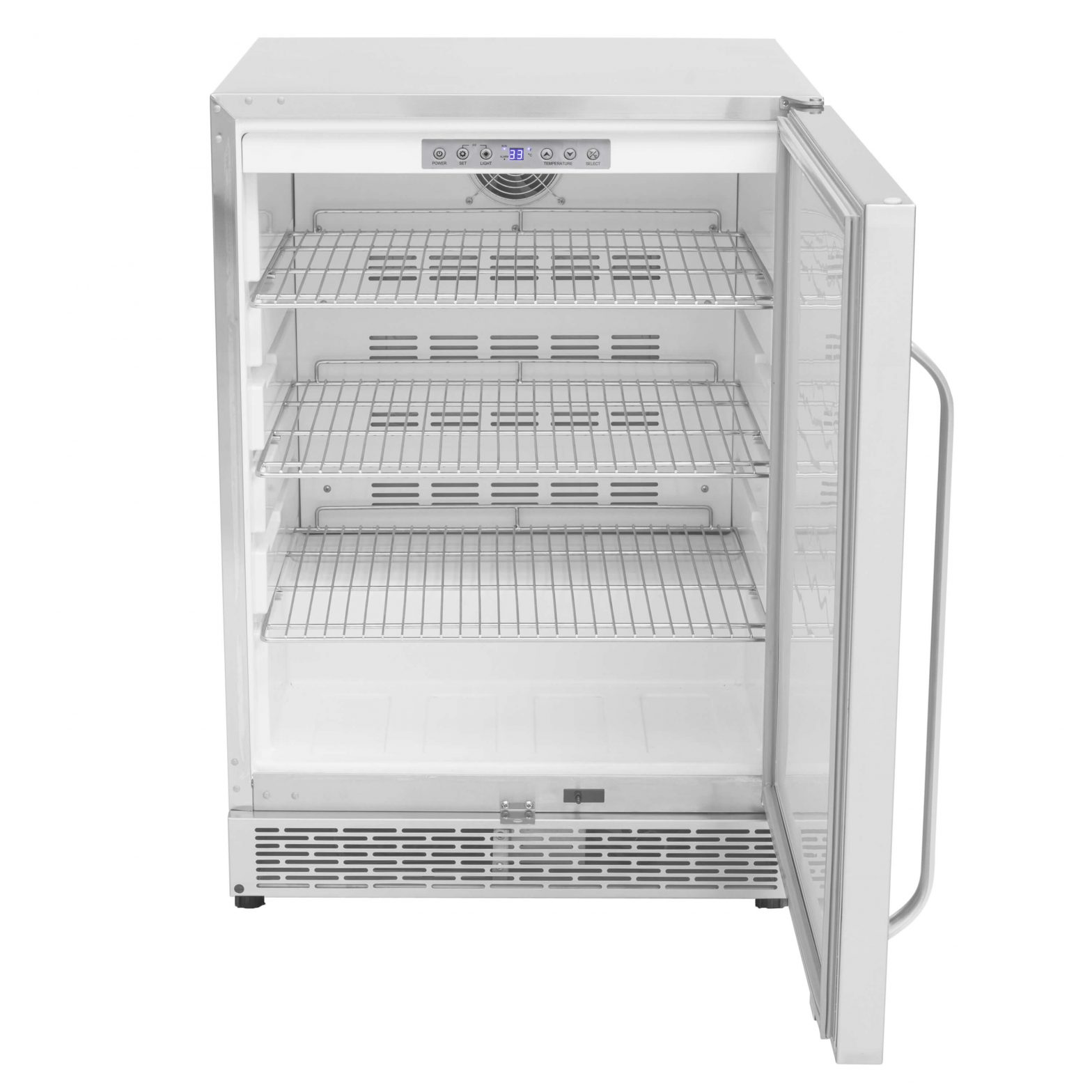 Whynter 24″ Built-in Outdoor 5.3cu.ft. Beverage Refrigerator Cooler Full Stainless Steel Exterior with Lock and Caster Wheels BOR-53024-SSW User Manual