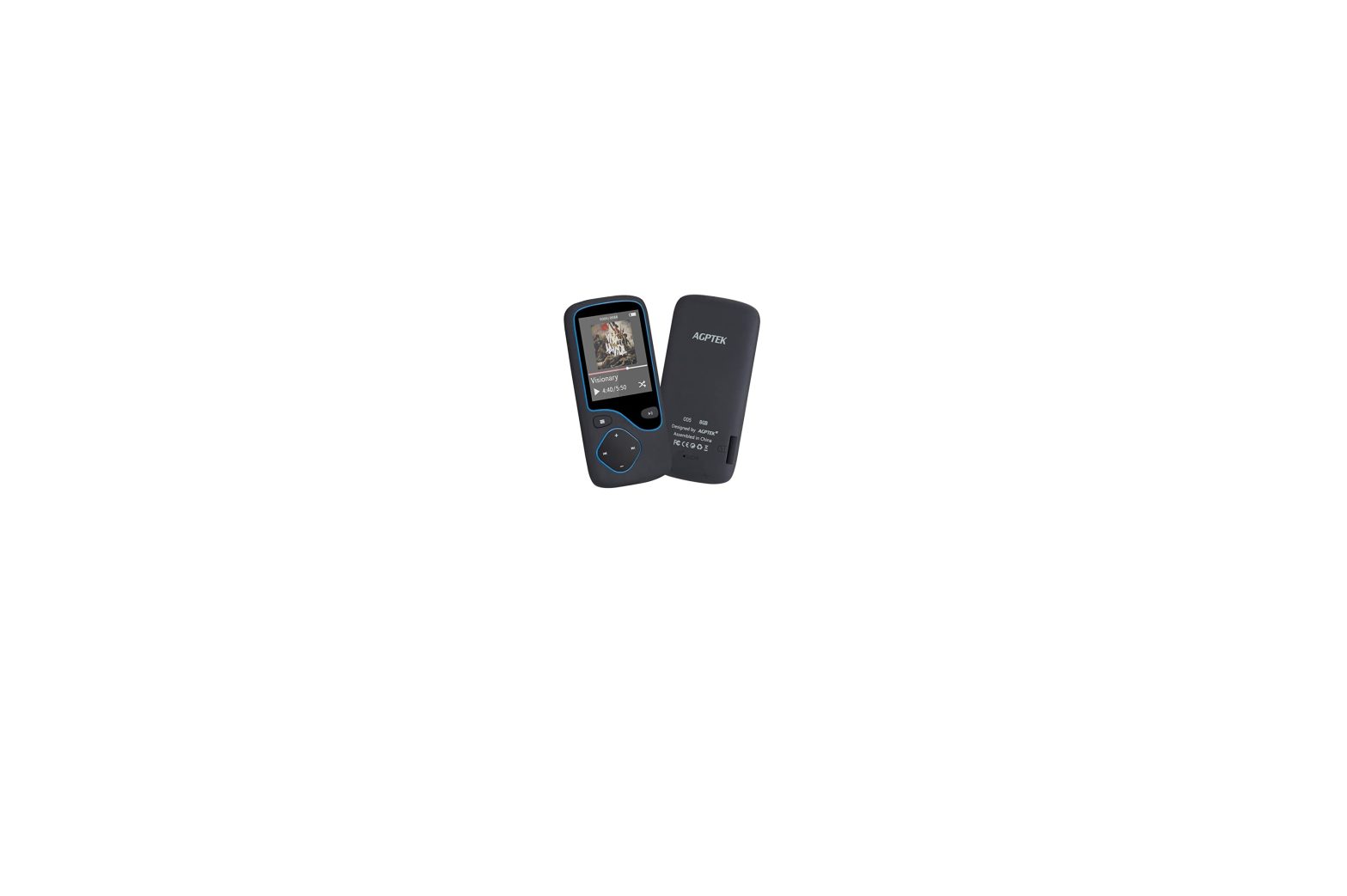 AGPTEK C05 1.8 Inch Screen 8GB Portable Bluetooth MP3 Player User Manual