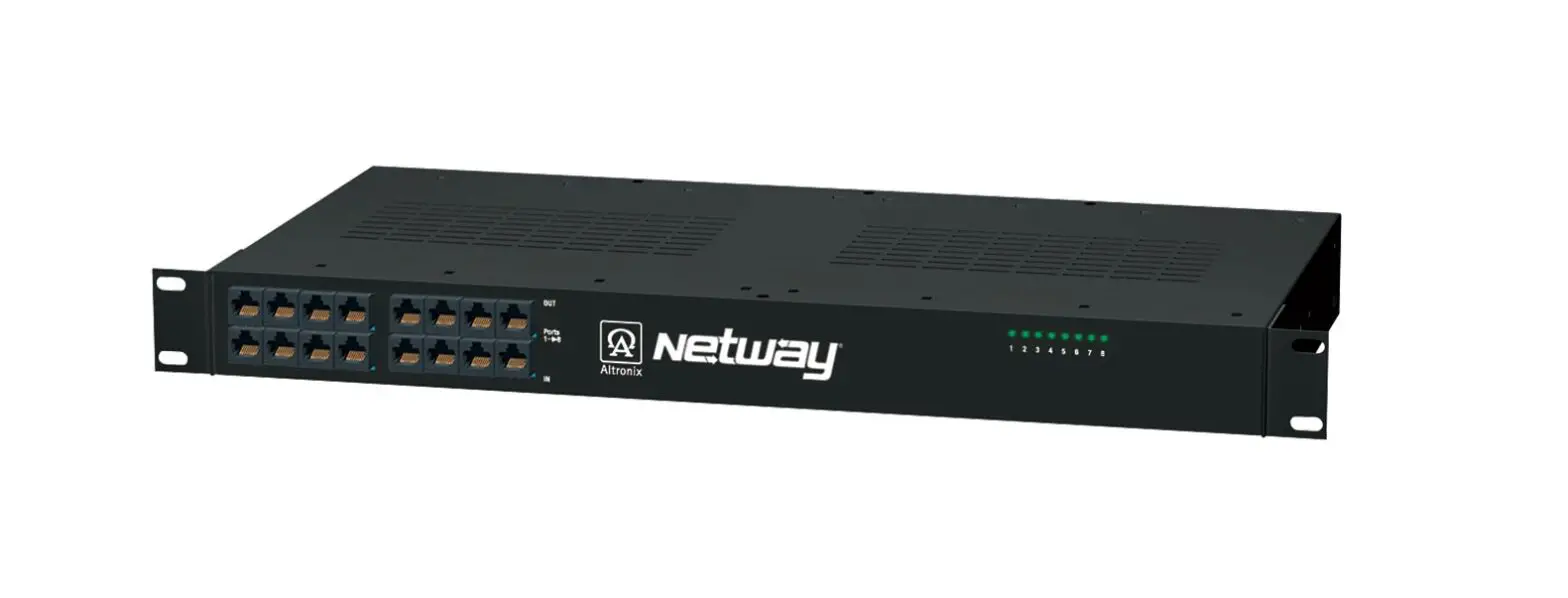Altronix NetWay8V Midspan PoE Injector Installation Guide