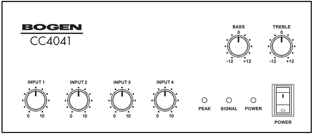 BOGEN CC4041 CC Series Compact Mixer Amplifier User Manual