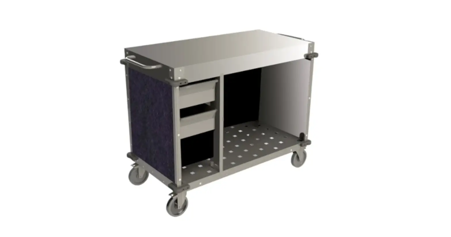 Cadco CBC-PHRX-L4 Stainless Steel Demo Sampling Cart Owner’s Manual