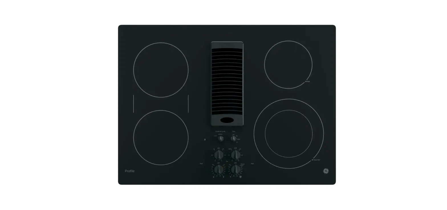 GE Profile PP9830DRBB 30 Inches Built-In Electric Cooktop with 4 Burners Installation Guide