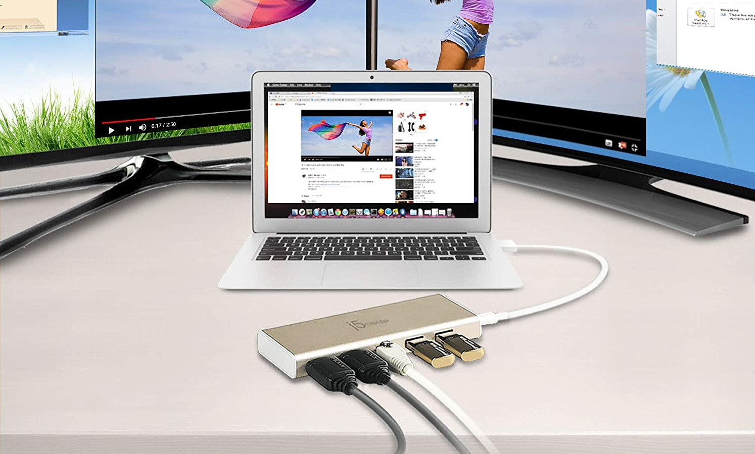 j5Create USB-C Dual HDMI Mini Dock JCD381 Installation Guide