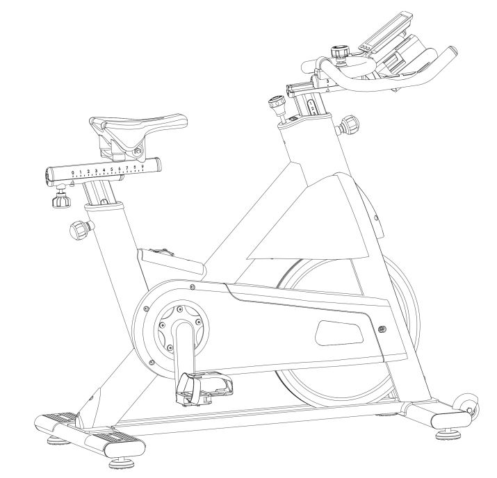 JLL IC600 Advanced Commercial Indoor Cycling Exercise Bike Instruction Manual