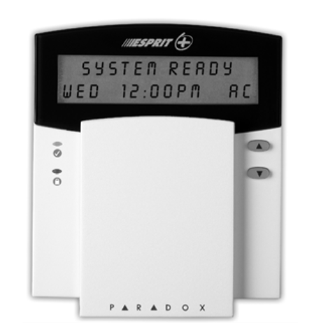 Paradox Esprit+ 642 LCD Keypad User Manual